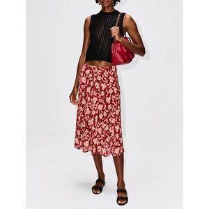 FRAME Black Crochet Knit Sleeveless Tank Top Pointelle Keyhole Back Women Small